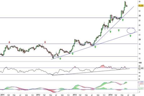 Análisis gráfico del valor analizado