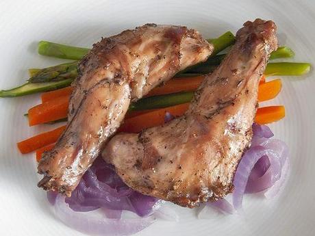 Paletillas de conejo al horno