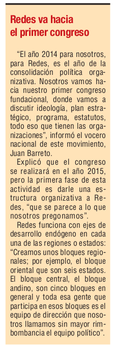 Barreto: “Si el socialismo no es una manera de ser” entonces “se va desgastando, se va burocratizando”