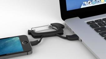 NomadClip :: cable de recarga con forma de mosquetón NomadClip :: cable de recarga con forma de mosquetón