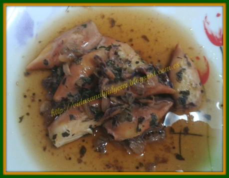 Calamares al vino
