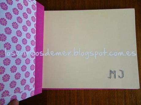 Interior de cuaderno realizado con cosido japonés