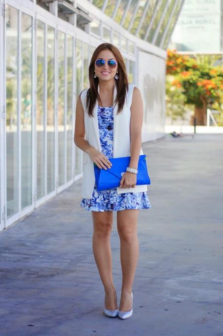 Tropical Blue Dress