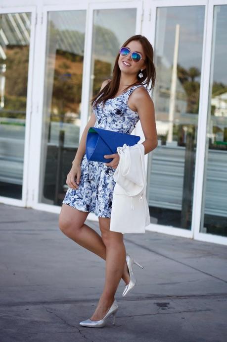 Tropical Blue Dress