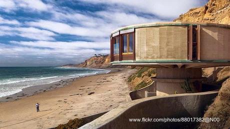 Casa de playa brutalista en California Estados Unidos