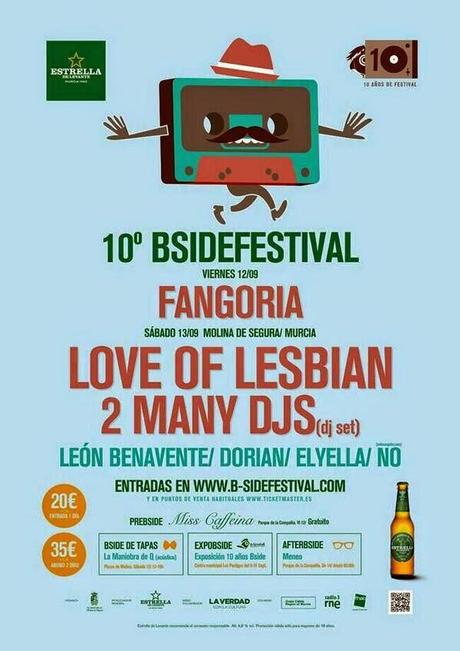 10º B-Side Festival: Fangoria, León Benavente, Love Of Lesbian, 2ManyDjs...