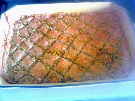 BAKLAVA DE PISTACHOS, ANACARDOS Y NUECES