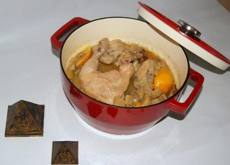 CAZUELA DE POLLO, LIMON Y PATATAS CON ESPECIAS (AROMAS ARABES)