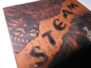 Tag y ATC coordinado (Steampunk)