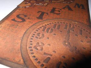 Tag y ATC coordinado (Steampunk)