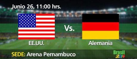 Partido Estados Unidos vs Alemania