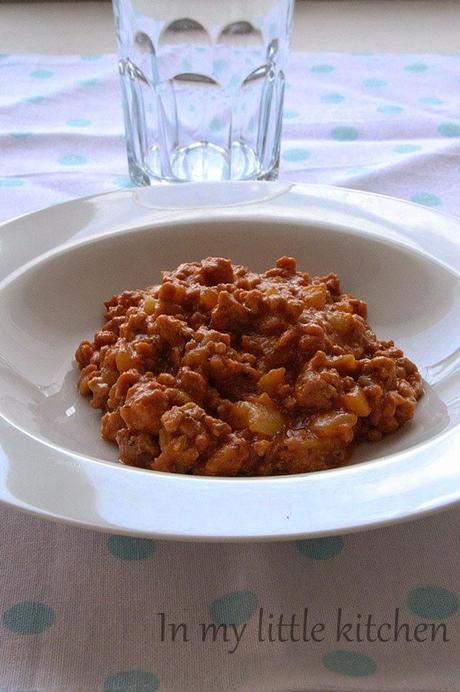 Spaghettis boloñesa sin spaghettis