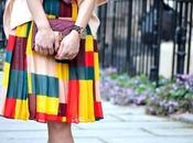 Plaid midi skirt