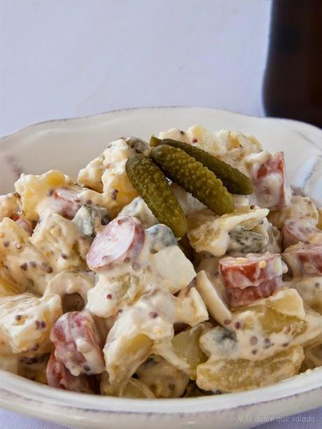 Kartoffelsalat: Ensalada alemana