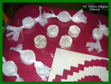 Polvorones, mi receta artesanal y ... lindas mariposas de ganchillo !!!!