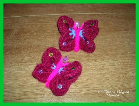 Polvorones, mi receta artesanal y ... lindas mariposas de ganchillo !!!!