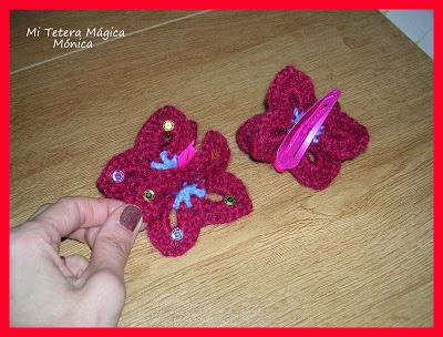 Polvorones, mi receta artesanal y ... lindas mariposas de ganchillo !!!!