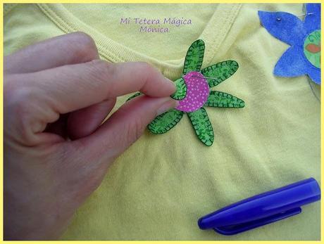 Camiseta decorada y un enlace de Scrapbook.