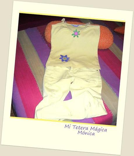 Camiseta decorada y un enlace de Scrapbook.