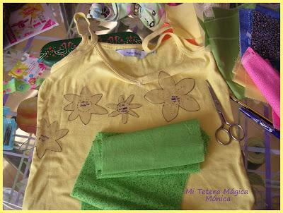 Camiseta decorada y un enlace de Scrapbook.