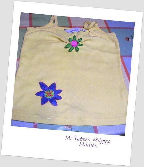 Camiseta decorada y un enlace de Scrapbook.
