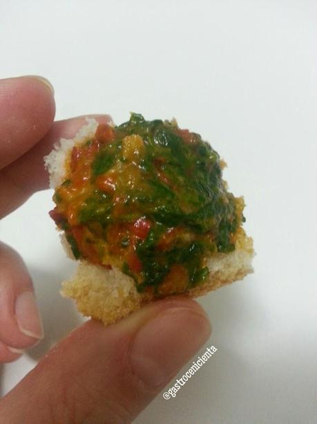 Paté de Espinacas y Pimiento Morrón