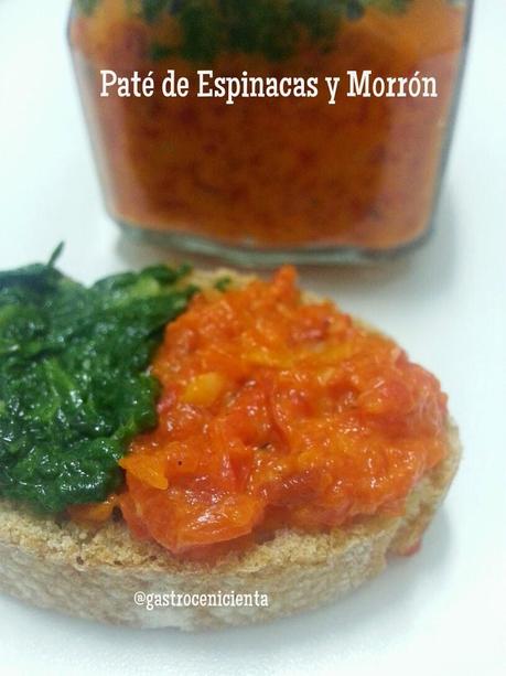 Paté de Espinacas y Pimiento Morrón