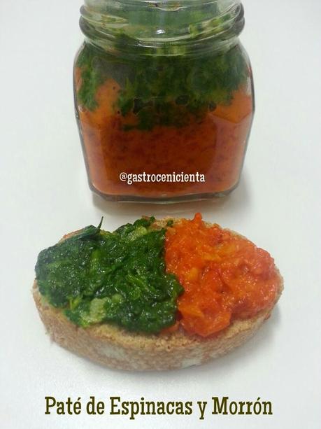 Paté de Espinacas y Pimiento Morrón