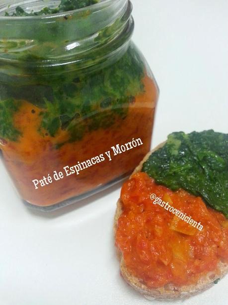Paté de Espinacas y Pimiento Morrón