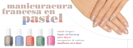 Manicura francesa en pastel con Essie