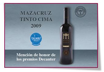 PabloD Gourmet - Mazacruz Cima Tinto 2009 logra una mención de honor en los prestigiosos  Decanter Worldwide Awards 2014