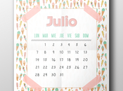 Freebie: Calendario Julio