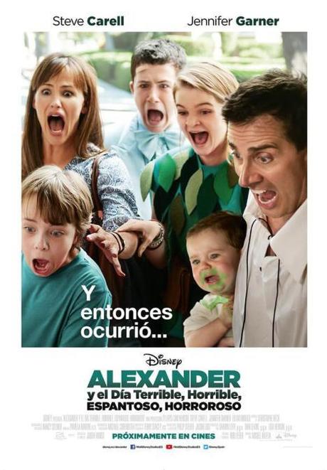 Póster Alexander y el dia terrible horrible espantoso horroroso