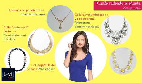 [How to: Necklines & Necklaces] Cuellos y Collares - Scoop neck  L-vi.com