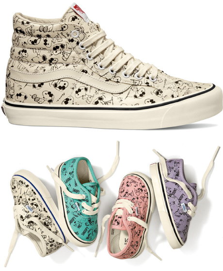 La nueva colección zapatillas Vans para niños de Snoopy - Paperblog