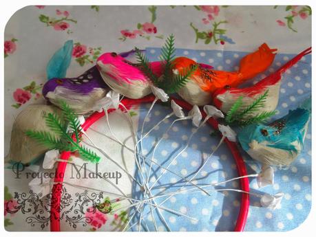 D.I.Y: vincha con pajaros de colores.