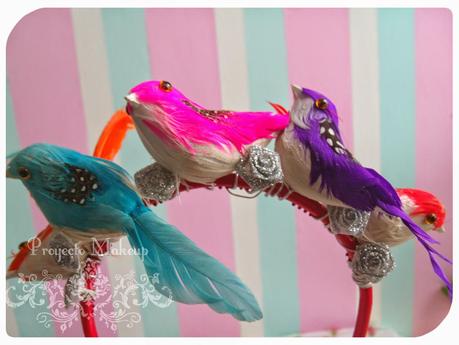 D.I.Y: vincha con pajaros de colores.