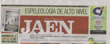 El Diario JAEN y sus reportajes de Espeleología