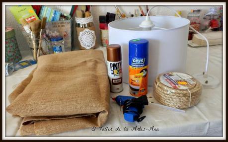 DIY Lámpara rústica