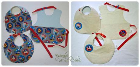 BABEROS REVERSIBLES DE ALGODÓN ORGÁNICO... YA ESTÁN AQUÍ!!