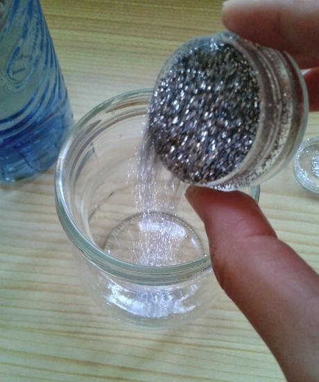 Bote cristal de purpurina