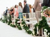 Decoración para bancos boda