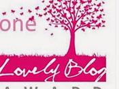 Nuestro primer reconocimiento: lovely blog award