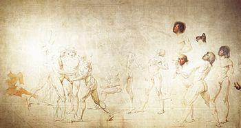 Español: Estudio para el Juramento del Juego d...