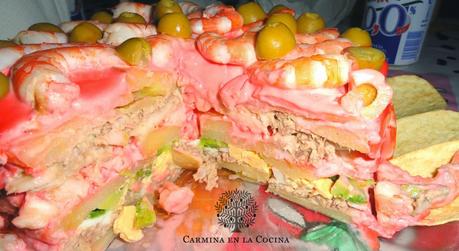 PASTEL FRÍO DE LANGOSTINOS