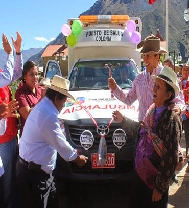 A más de 3,500 m.s.n.m COLONIA PAMPAS EN YAUYOS YA TIENE SU AMBULANCIA EQUIPADA…