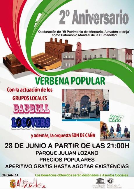 Este sábado varias actuaciones musicales en directo en Almadén