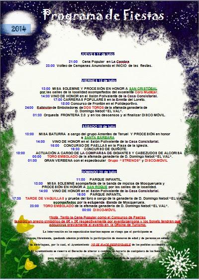 Programa de Fiestas 2014