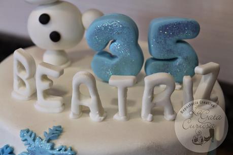 TARTA FONDANT FROZEN PARA BEATRIZ