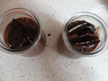 Panna Cotta de Chocolate y Oreo